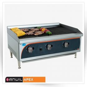گریل ذغالی شیاردار 60 سانتی دو منظوره                                                                                          مدل : TB-Anvil-GGL0600