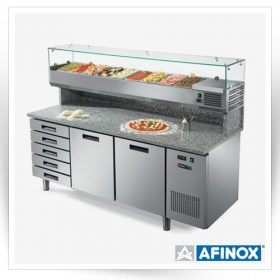 کانتر سرد و گرم پیتزا مدل FRESH PIZZA شرکت Afinox                                                                                           مدل : TB-FRESH PIZZA