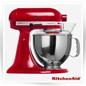 همزن کیچن اید رنگ قرمز روشن مدل artisan                                                                                           مدل : TB-5KSM150PSEER