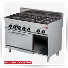 اجاق گاز شش شعله گازی کابینتی فردار مدل GR732                                                                                          مدل : TB-Arisco-GR732