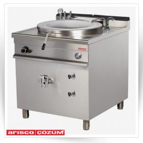 دیگ دوجداره پلوپز و چلوپز گازی 250 لیتری حرارت غیر مستقیم مدل GBP250I                                                                                          مدل : TB-Arisco-GBP250I