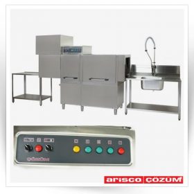 ماشین ظرفشوئی 2000 بشقاب ریلی با تونل خشک کن مدل DW2000KL                                                                                          مدل : TB-Arisco-DW2000KL