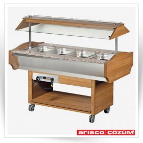 کانتر بوفه گرم چهار لگن 1/1 دکوراتیو مدل SHBM4M                                                                                          مدل : TB-Arisco-SHBM4M