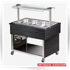 کانتر بوفه گرم سه لگن 1/1 دکوراتیو مدل MBH811B                                                                                          مدل : TB-Arisco-MBH811B