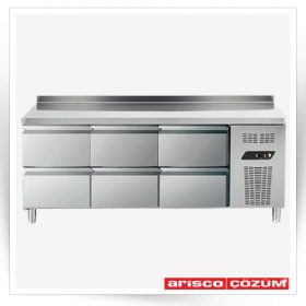 کانتر سرد 200 سانتی همراه با 6 کشو 1/1 مدل RY620C6                                                                                          مدل : TB-Arisco-RY620C6