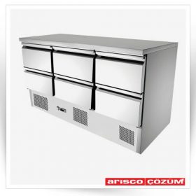 کانتر سرد 130 سانتی همراه با 6 کشو 1/1 مدل S9036D                                                                                          مدل : TB-Arisco-S9036D