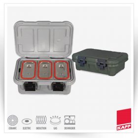 ترموباکس KAPP ترکیه دارای 3 بن ماری 1/1 در 3 ظرفیت                                                                                           مدل : TB-KAPP-Thermobox100