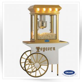 دستگاه پاپ کرن 180 گرمی طلائی چرخدار شرکت Emart ترکیه                                                                                          مدل : TB-Emart-170