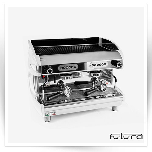 اسپرسو دو گروپ اتوماتیک 12 لیتری با نمایشگر و صافی FUTURA مدل F90-A2 اسپرسو دو گروپ اتوماتیک 12 لیتری با نمایشگر و صافی FUTURA مدل F90-A2 مدل : TB-futura-F90-A2 - Image 1