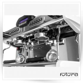 اسپرسو دو گروپ اتوماتیک 12 لیتری با نمایشگر و لوله بخار نسوز FUTURA مدل F100                                                                                          مدل : TB-futura-F100 - Image 3
