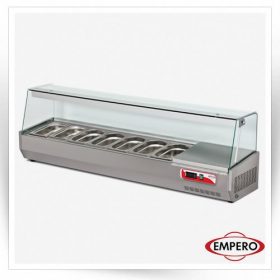 تاپینگ سالاد بار رومیزی 7 لگن 160 سانتی                                                                                          مدل : TB-EMP.160