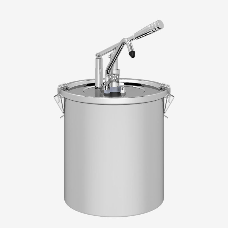 lever dispenser with 10 ltr. stainless steel locksafe container 2
