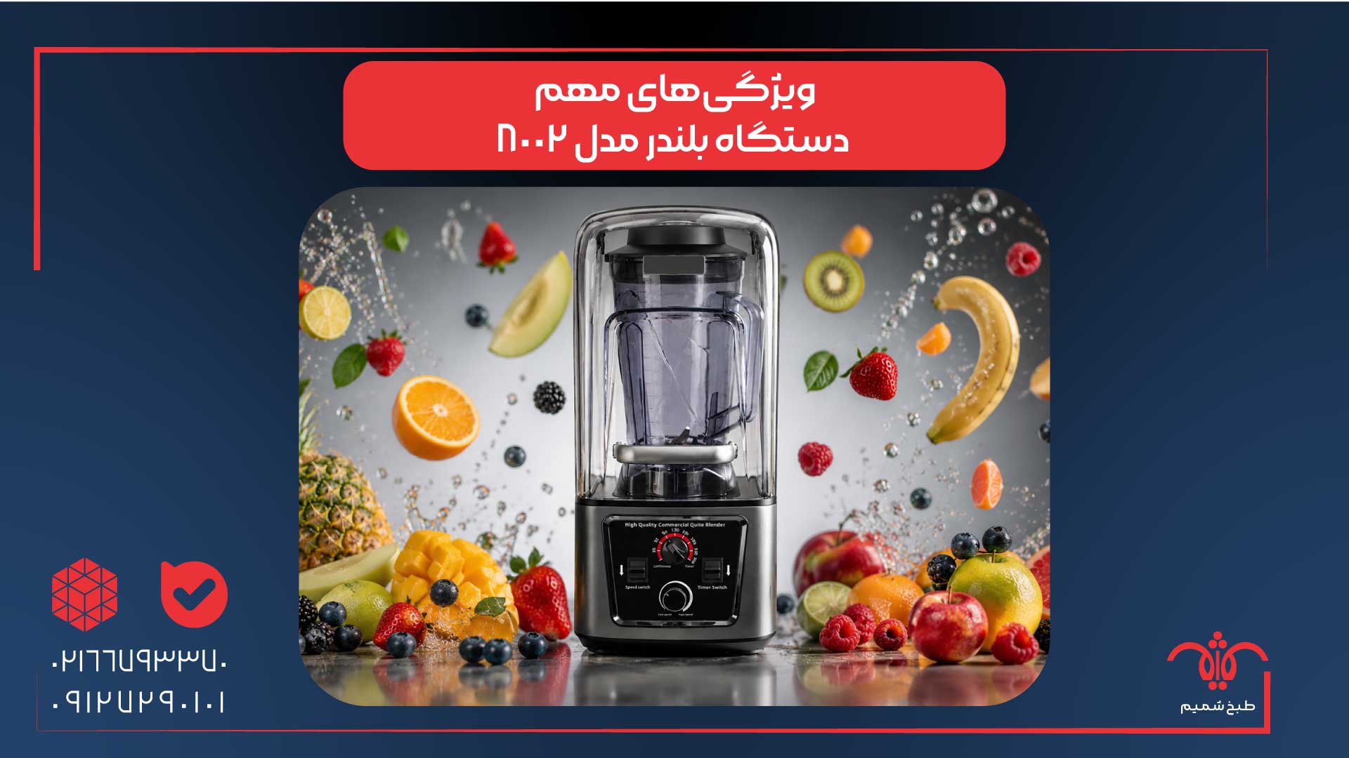 ویژگیهای مهم دستگاه بلندر مدل 8002